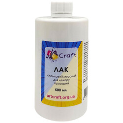 Лак акриловий глянсовий, 500мл, 0,5л, Art Craft
