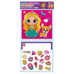 Набор для творчества 4в1 "Принцессы", укр, Vladi Toys