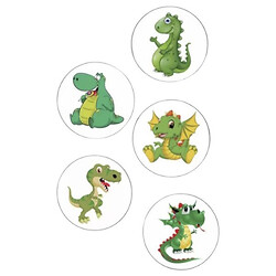 Наклейки для приучения ребенка к горшку "Дино", 5 шт., Mega Zayka