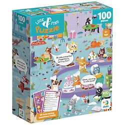 Пазл "Look and Find/Шукай і знаходь. Котяче кафе", 100 ел, Dodo