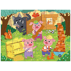 Пазл "Три поросенка", 30 эл, Dodo