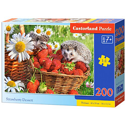 Пазлы "Ёжики в клубничке", 200 элементов, Castorland