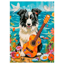 Пазлы "Колли, гитара и море", 100 элементов, Castorland
