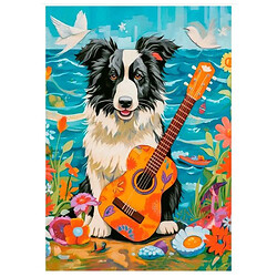 Пазлы "Колли, гитара и море", 500 элементов, Castorland