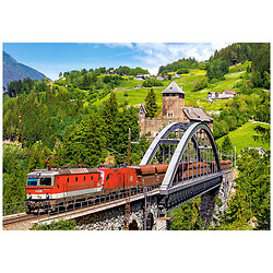 Пазлы "Поезд на мосту ", 500 элементов, Castorland