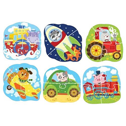 Пазлы "Транспорт", 6 пазлов, Dodo