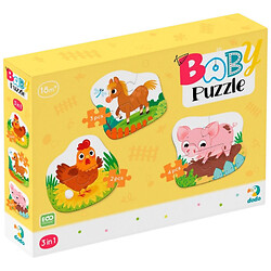 Пазлы для малышей 3в1 "День на ферме", Dodo