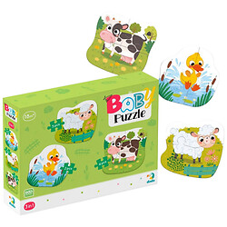 Пазли для малюків 3в1 "Сільські тварини", Dodo