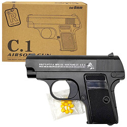 Пістолет із металевими деталями, коробка 20x14x4 см, Mic