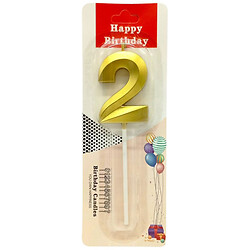 Свічка для торта "Цифра 2", Mic