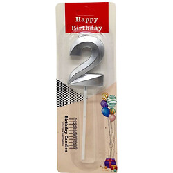 Свічка для торта "Цифра 2", Mic