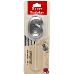 Свічка для торта "Цифра 6", Mic