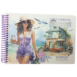 Скетчбук А6, 24 листи 100г/м2, Bourgeois