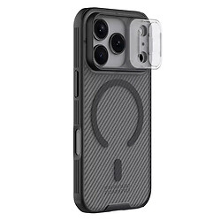 Чехол (накладка) Apple iPhone 17 Pro Max, Nillkin CamShield Pro Magnetic, Transparent Black, Черный