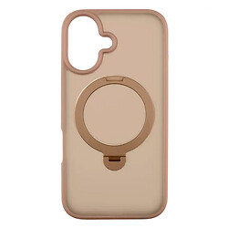 Чехол (накладка) Apple iPhone 16, Epik Metal Buttons HQ Ring, MagSafe, Rose Gold, Розовый