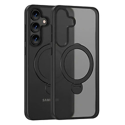 Чехол (накладка) Samsung Galaxy S25, Epik Metal Buttons HQ Ring, MagSafe, Черный