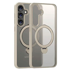 Чехол (накладка) Samsung Galaxy S25 Plus, Epik Metal Buttons HQ Ring, MagSafe, Light Grey, Серый