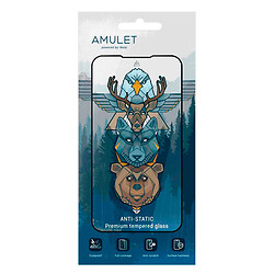 Защитное стекло OPPO A3 Pro / A3X / A40 / A80 5G, AMULET HD Antistatic, 2.5D, Черный