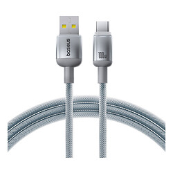 USB кабель Baseus E0420802 Discolor, Type-C, 1.0 м., Срібний