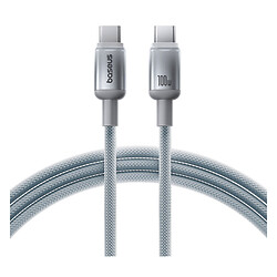 USB кабель Baseus E0420702 Discolor, Type-C, 1.0 м., Серебряный