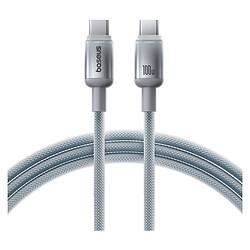 USB кабель Baseus E0420703 Discolor, Type-C, 2.0 м., Серебряный