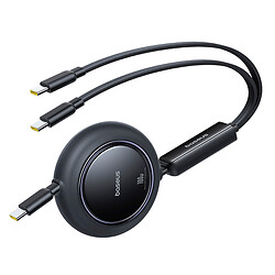 USB кабель Baseus E0415504 Free2Pull Mini Retractable, Type-C, 1.2 м., Черный