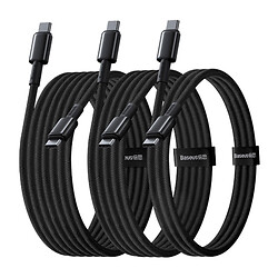 USB кабель Baseus E0424202 Tungsten Gold, Type-C, 1.0 м., 2.0 м., 3.0 м., Черный