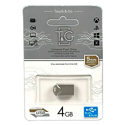USB Flash T&G Metal 106, 4 Гб., Серебряный