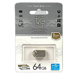 USB Flash T&G Metal 106, 64 Гб., Серебряный