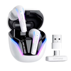 Bluetooth-гарнитура Onikuma T27, Стерео, Белый