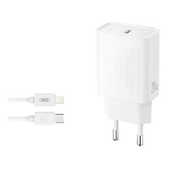 СЗУ XO L160 Apple iPhone SE 2022 / iPhone 14 Pro Max / iPhone 14 Plus / iPhone 14 Pro / iPhone 14 / iPhone 13 Pro / iPhone 13 Mini / iPhone 13 / iPhone 13 Pro Max / iPhone 12 Mini / iPhone 12 Pro Max / iPhone 12 Pro, Lightning, З кабелем, Білий