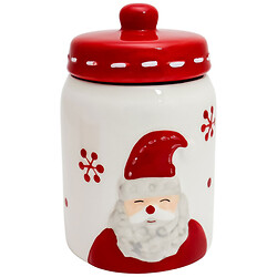 Банка для сипучих доломітова з кришкою Almo Різдвяна 450 мл