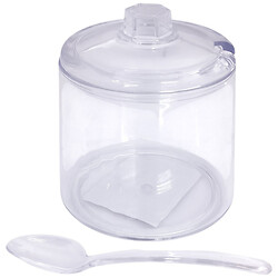 Ємність для сипучих пластикова з кришкою і ложкою