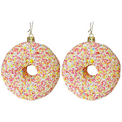 Набор украшений елочных Пончик с посыпкой