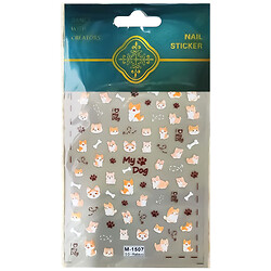 Наклейки для нігтів Тваринки в асортименті