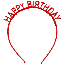 Обруч для волос с блестками Нappy Birthday