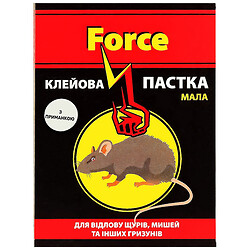 Ловушка для отлова крыс, мышей клеевая Force мала