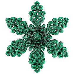 Украшение новогоднее блестящее Цветок двойной