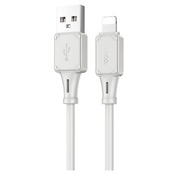 USB кабель Hoco X101 Assistant Apple iPhone SE 2022 / iPhone 14 Pro Max / iPhone 14 Plus / iPhone 14 Pro / iPhone 14 / iPhone 13 Pro / iPhone 13 Mini / iPhone 13 / iPhone 13 Pro Max / iPhone 12 Mini / iPhone 12 Pro Max, Lightning, 1.0 м., Серый