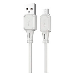 USB кабель Hoco X101 Assistant, MicroUSB, 1.0 м., Серый