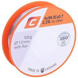 Проволочный припой Sn99.3Cu0.7, 100 гр.