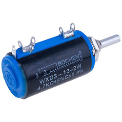 Многооборотный потенциометр проводной 4,7 kOhm, WXD3-13-2W-4.7K Ohm