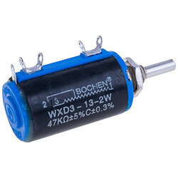 Многооборотный потенциометр проводной 47 kOhm, WXD3-13-2W-47K Ohm