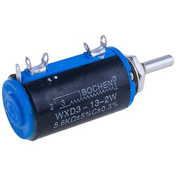 Многооборотный потенциометр проводной 5,6 kOhm, WXD3-13-2W-5.6K Ohm