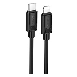 USB кабель Hoco X122 Apple iPhone SE 2022 / iPhone 14 Pro Max / iPhone 14 Plus / iPhone 14 Pro / iPhone 14 / iPhone 13 Pro / iPhone 13 Mini / iPhone 13 / iPhone 13 Pro Max / iPhone 12 Mini / iPhone 12 Pro Max / iPhone 12 Pro, Lightning, 1.0 м., Чорний