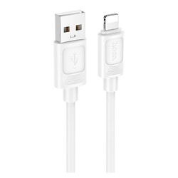 USB кабель Hoco X122 Apple iPhone SE 2022 / iPhone 14 Pro Max / iPhone 14 Plus / iPhone 14 Pro / iPhone 14 / iPhone 13 Pro / iPhone 13 Mini / iPhone 13 / iPhone 13 Pro Max / iPhone 12 Mini / iPhone 12 Pro Max / iPhone 12 Pro, Lightning, 1.0 м., Білий