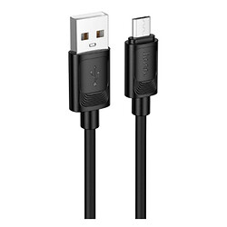 USB кабель Hoco X122, MicroUSB, 1.0 м., Черный