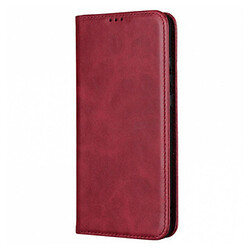 Чехол (книжка) Xiaomi Redmi 15, Leather Case Fold, Dark Red, Красный