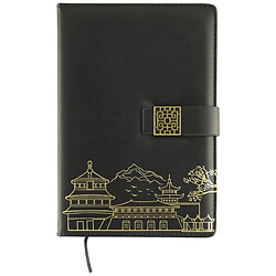 Блокнот А5 на застібці з золотистим тисненням