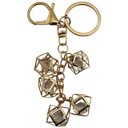 Брелок для ключів металевий з камінцями